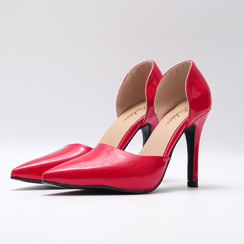 Pu Leather Summer Pumps For Women High Heeled Sandals - ROUTINE FASHION